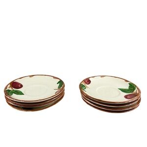 Franciscan Apple Dishes Saucers Set of 8